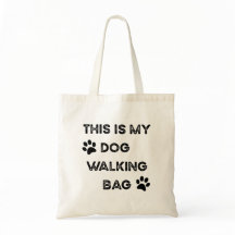 Esta es mi bolsa para pasear al perro