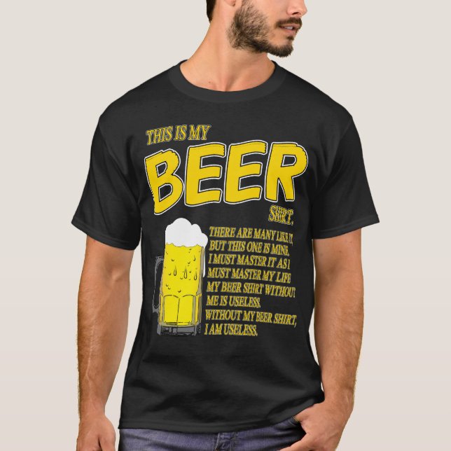 Ésta es mi camisa de la cerveza (Anverso)