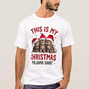 Esta es mi camisa de pijama de Navidad Gato Amante