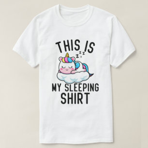Esta Es Mi Camisa Durmiente, Corta Unicornio.