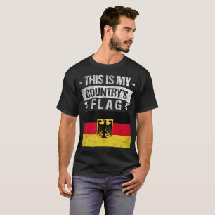 Ésta es mi camiseta alemana del día de la bander