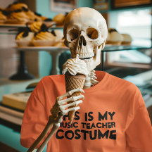 Esta es mi camiseta de disfraces de profesor de mú
