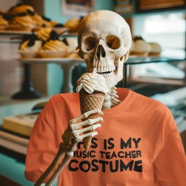 Esta es mi camiseta de disfraces de profesor de mú