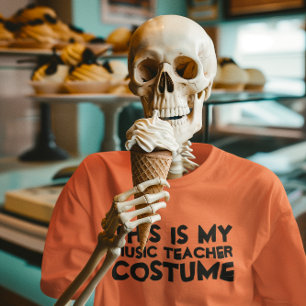 Esta es mi camiseta de disfraces de profesor de mú