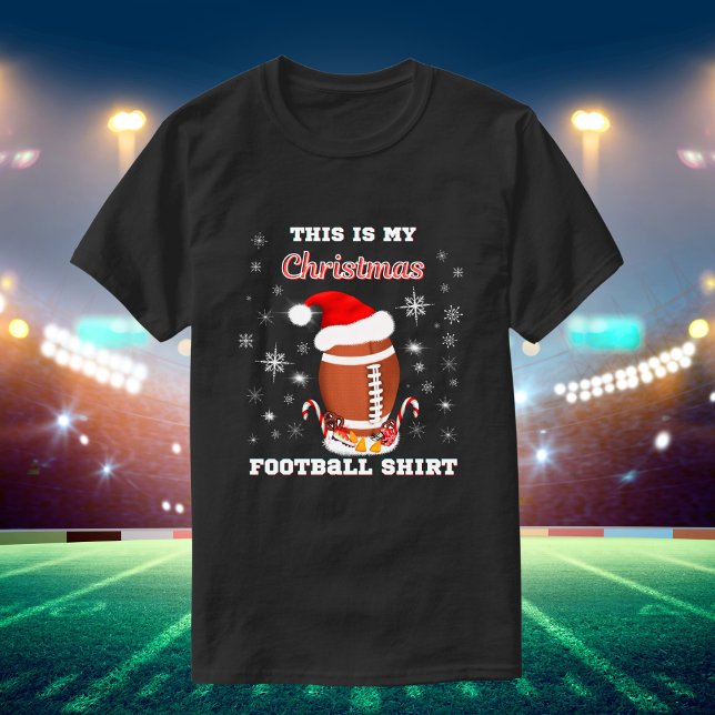 Esta es mi camiseta de fútbol navideña con snacks (Subido por el creador)