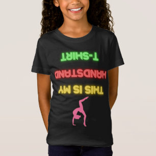 "Esta es mi camiseta de Handstand" Gimnastic Neon 