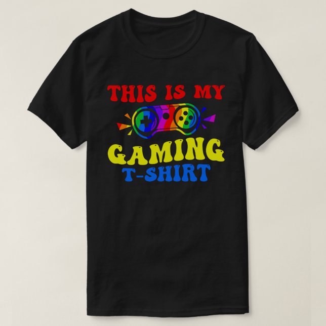 Esta es mi camiseta de juegos - Colorful Funny Gam (Diseño del anverso)