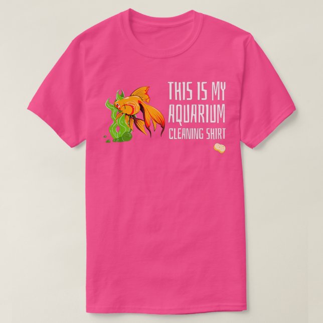 Esta es mi camiseta de limpieza de acuario con G c (Diseño del anverso)
