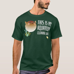 Esta es mi camiseta de limpieza de acuario con puf