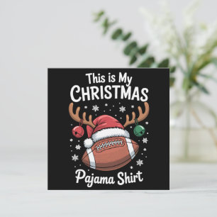 Esta Es Mi Camiseta De Pijama De Navidad Fútbol Na