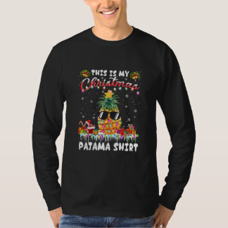 Esta Es Mi Camiseta De Pijama De Navidad Piña Árbo