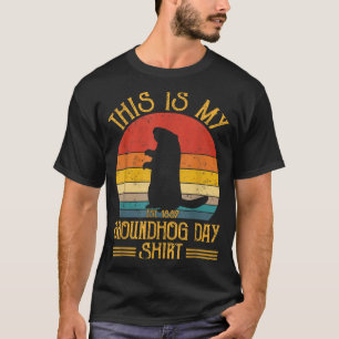 Esta Es Mi Camiseta Del Día De La Marmota Divertid