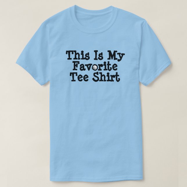 Esta Es Mi Camiseta Favorita De Tee Shirt (Golf) (Diseño del anverso)