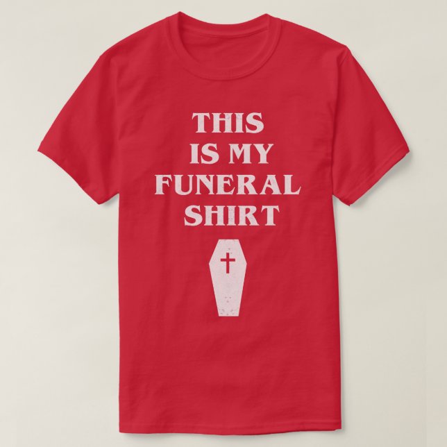 Esta es mi camiseta funeraria (Diseño del anverso)