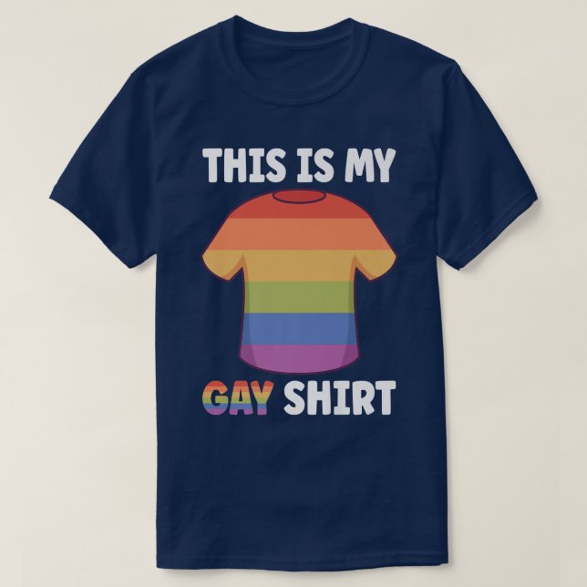 Esta es mi camiseta gay LGBTQ Ally Rainbow Flag Fl (Diseño del anverso)