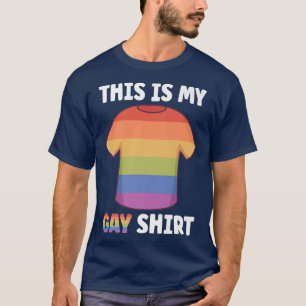 Esta es mi camiseta gay LGBTQ Ally Rainbow Flag Fl