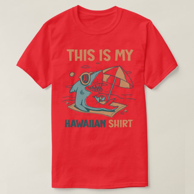 Esta es mi camiseta hawaiana Shark Family Holiday  (Diseño del anverso)