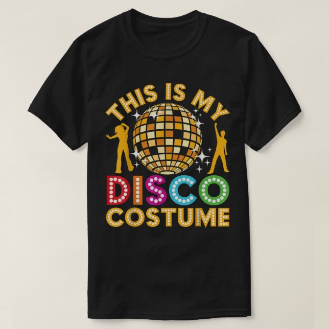 Esta es mi disco disfraz camiseta divertida disco  (Diseño del anverso)