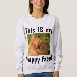 ESTA ES MI FELIZ CARA DE CAMISETAS PERSAS DE GATO