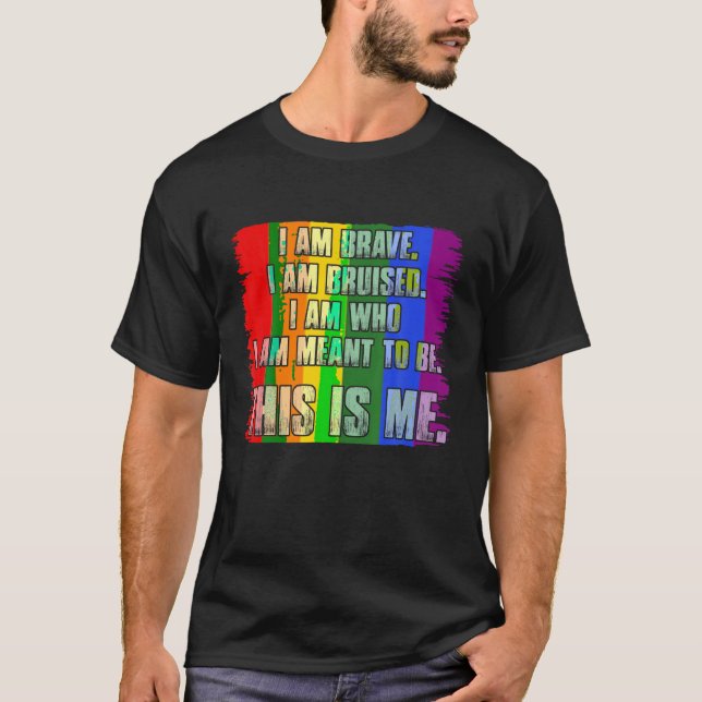Esta es mi inspiradora camiseta del orgullo LGBT (Anverso)