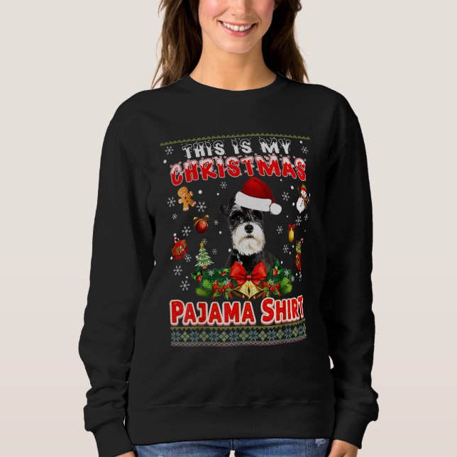 Esta Es Mi Pijama De Navidad Suéter Feo De Perro S (Anverso)
