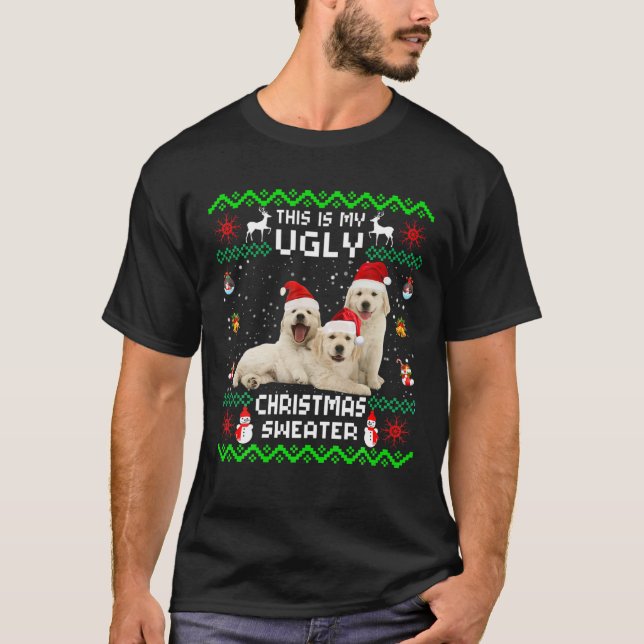 Esta Es Mi Suéter Feo Divertido Navidad Retriever  (Anverso)