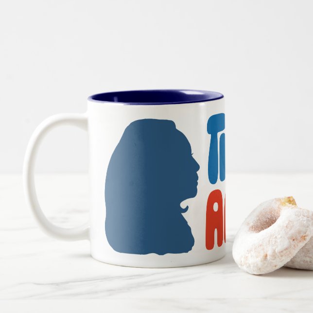 Esta es mi taza de dos tonos de Estados Unidos (Con donut)