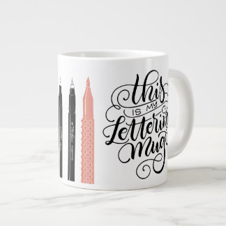 Esta es mi taza de letras - Plumas de broche