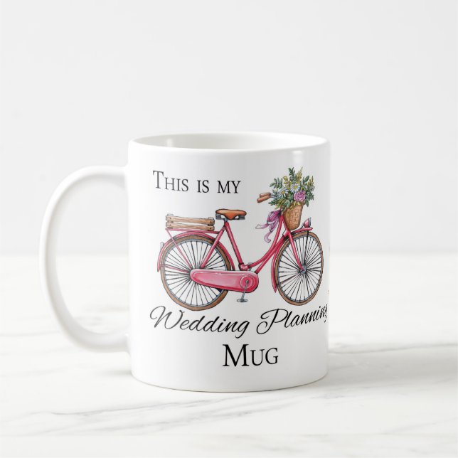 Ésta es mi taza del planeamiento del boda, con la (Izquierda)