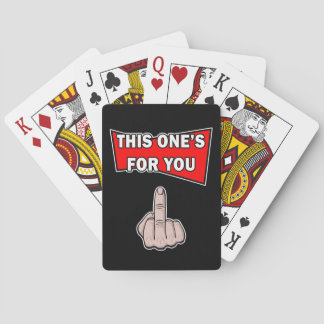 Esta es para ti jugando cartas