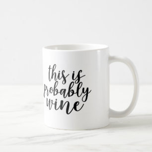 Ésta es probablemente taza de café del vino