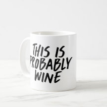 Ésta es probablemente taza de café del vino