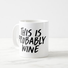 Ésta es probablemente taza de café del vino