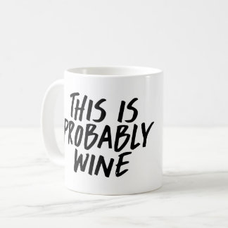 Ésta es probablemente taza de café del vino