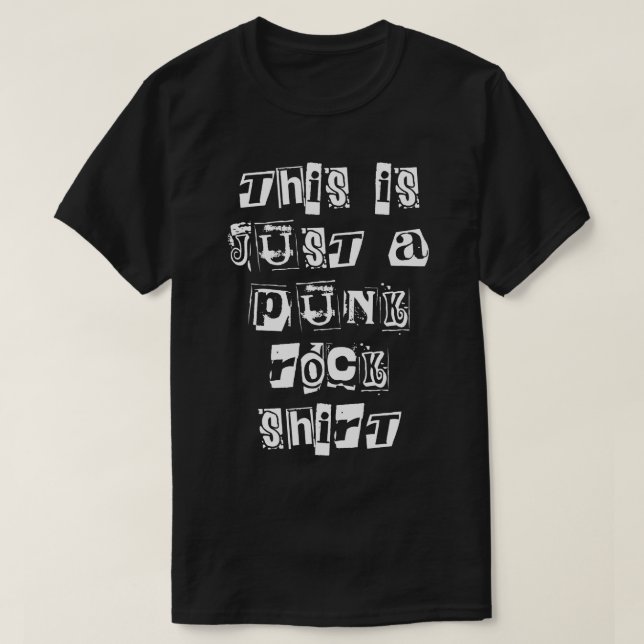 Esta Es Sólo Una Camisa De Rock Punk (Diseño del anverso)