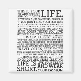 "ESTA ES TU VIDA" imán de refrigerador