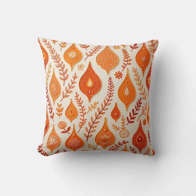 Esta es una almohada de estilo bordado. (Anverso)