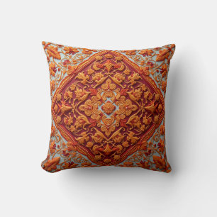 Esta es una almohada de estilo bordado.