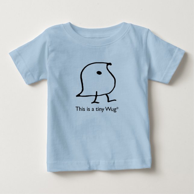 Esta es una camiseta de bebé de Tiny Wug (Anverso)