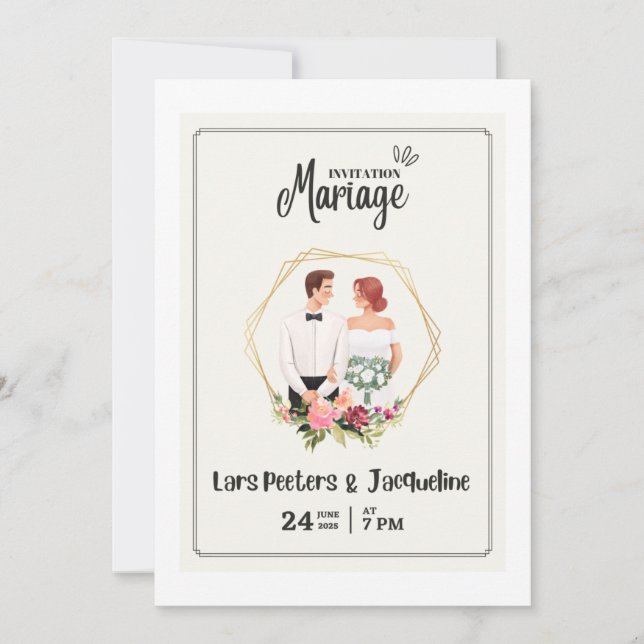 Esta es una invitación a la boda (Anverso)