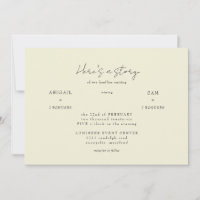 Esta es una invitación a la boda amarilla
