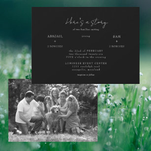 Esta es una invitación a matrimonio por fotografía