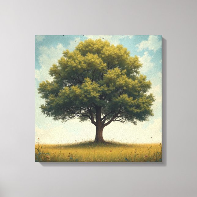 Esta es una pintura de lienzo para el árbol. (Anverso)