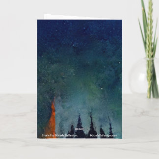 Esta es una tarjeta de Navidad para un niño.