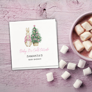 Está frío fuera de la servilleta del bebé