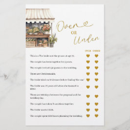 Está fuera del mercado con o bajo tarjeta de juego