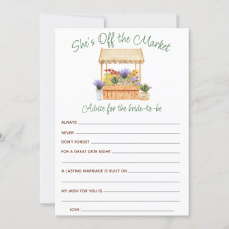 Está fuera del mercado con tarjetas de consejo de 