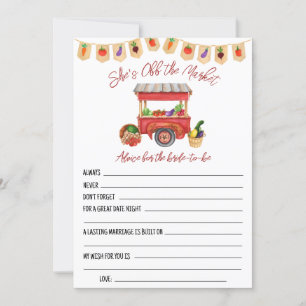 Está fuera del mercado con tarjetas de consejo de