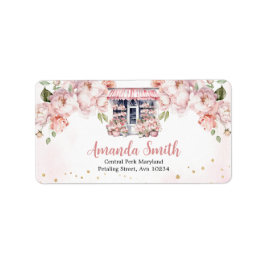 Está fuera del mercado, etiqueta de dirección de d