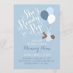 ¡Está lista para pop! Invitación a la ducha
